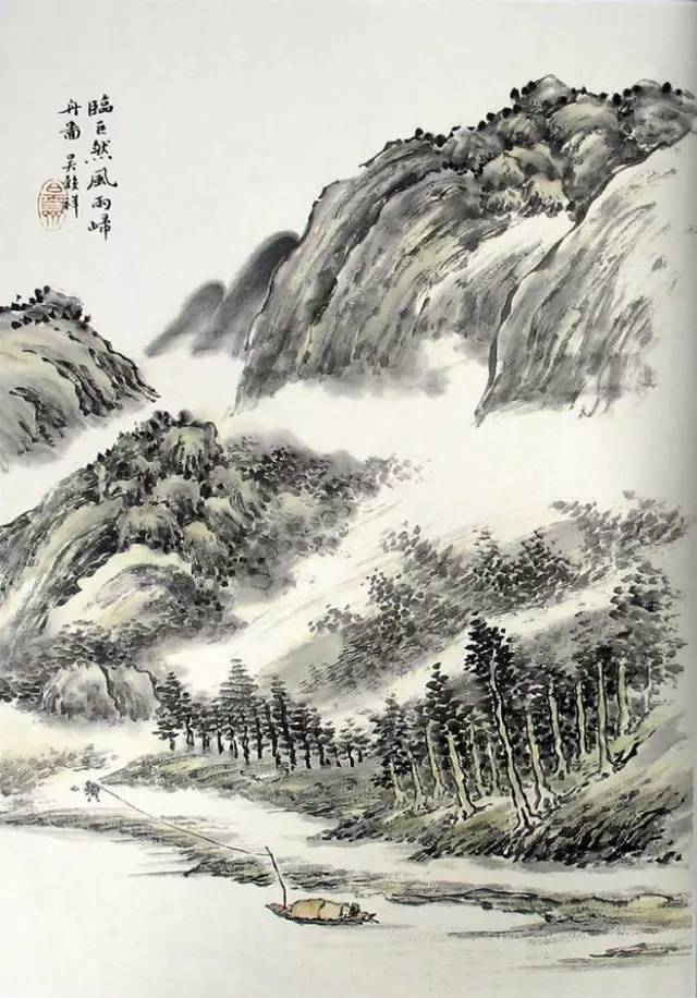 如何画山水画简易（山水画怎么画简单好看）