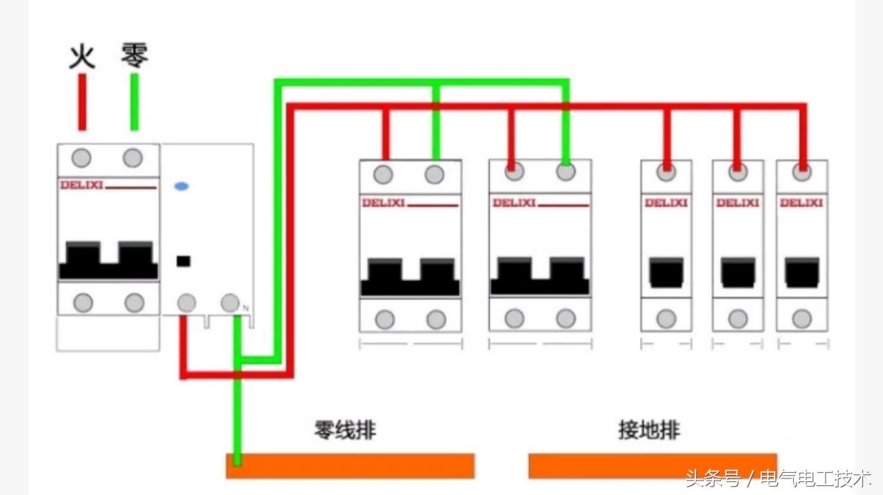 漏电断路器接法示意图（漏电断路器如何打开开关）